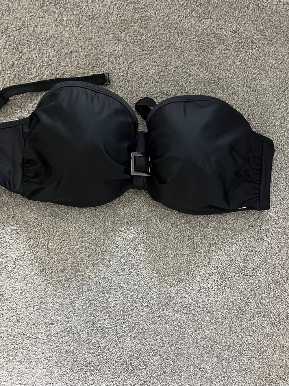 Panache Black Strapless Bikini Top
